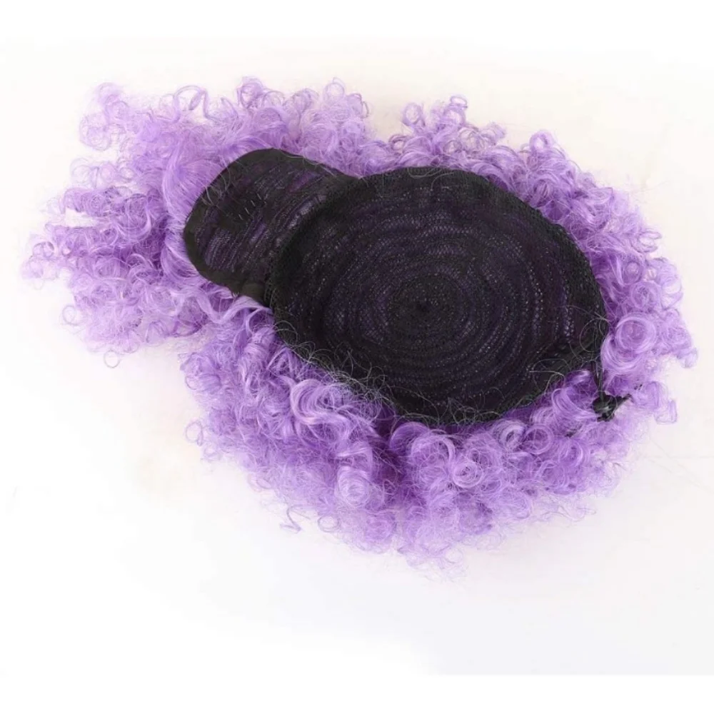 Blooming Hair Drawstring Ponytail With Bang